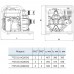 Мотопомпа 18 к.с. Hmax 35м Qmax 120м³/год (4-х тактний) AQUATICA AQ60CX (772533)