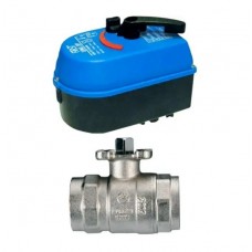 Кран шаровый двухходовой IVR 230 DN40 (1 1/2") с электроприводом FIRST UNI 3P с ручным дублером