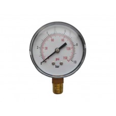 Манометр радиальный 10 бар 1/4" 63мм, MR 10, Italtecnica