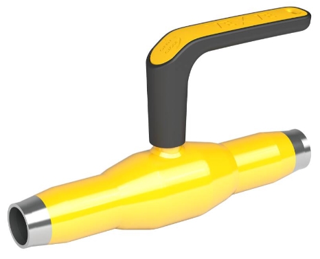 Кран шаровый стальной ПП под приварку для газа (газовый) VEXVE DN25 PN40