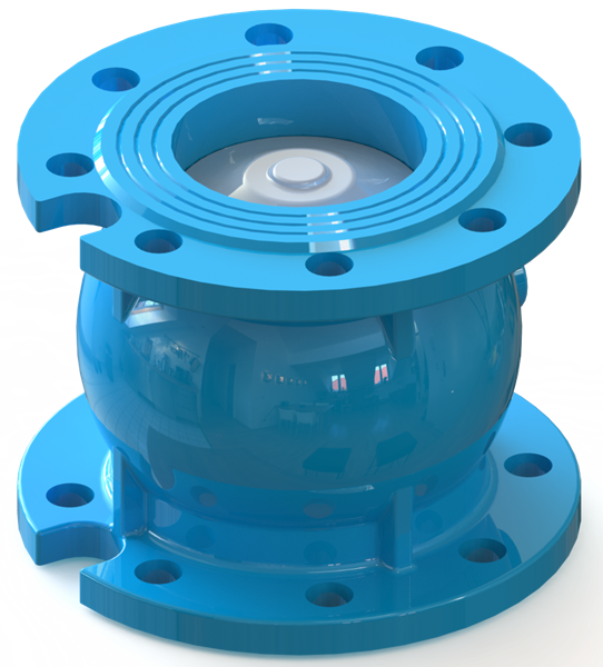 Клапан обратный фланцевый подпружиненный DN 100 PN16, T.I.S тип C086