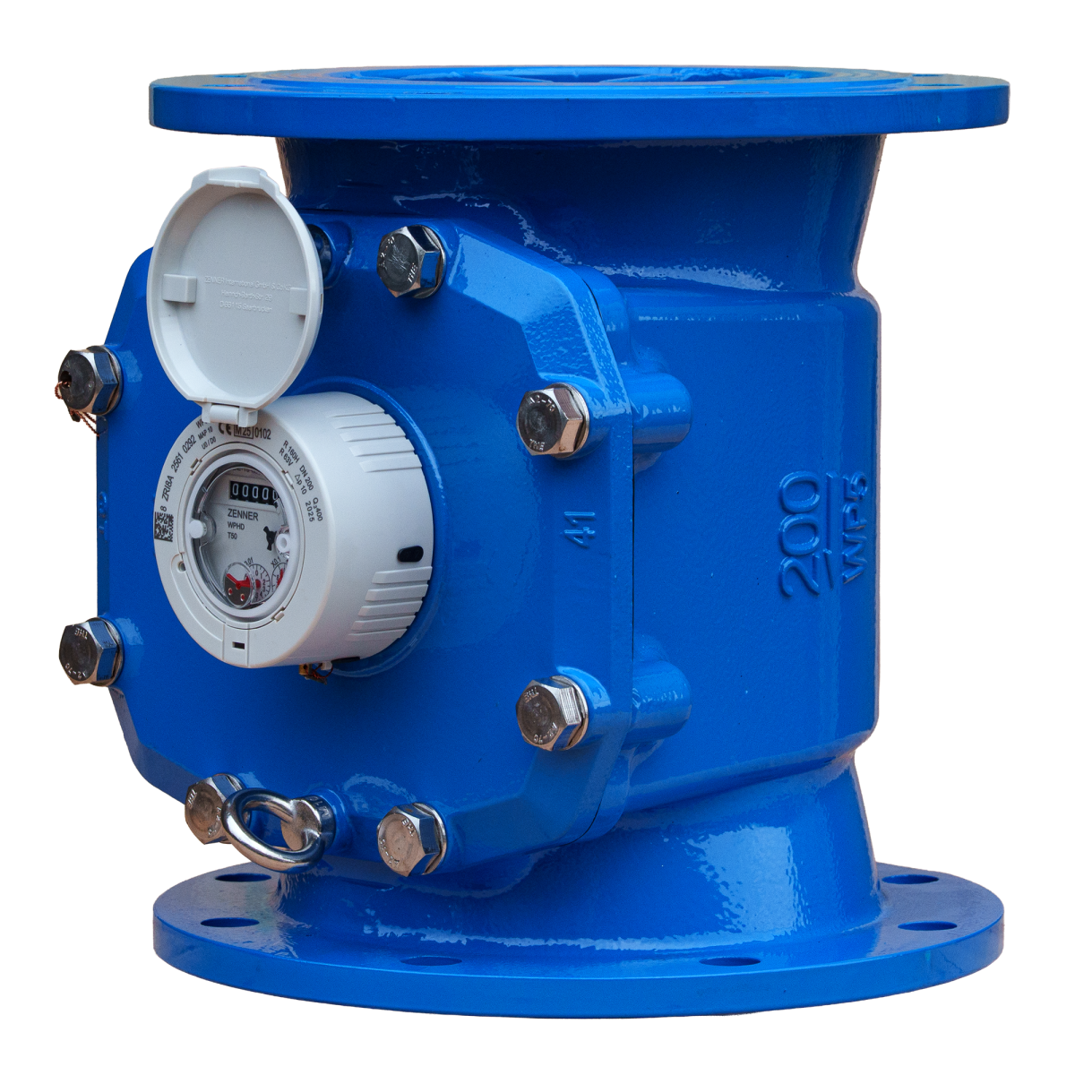 Турбинный счетчик холодной воды ZENNER WPHD DN200 L=350 Q=400 IP68
